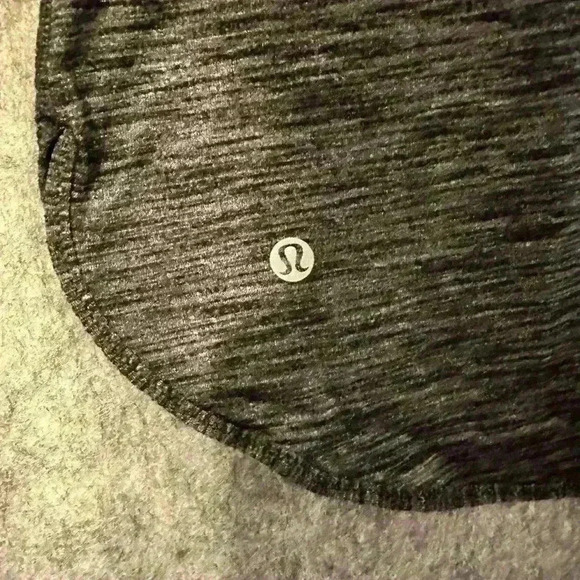 Lululemon Sz 4 What The Sport Ruched Racerback Singlet Tank Top Gray/Black - Picture 4 of 4